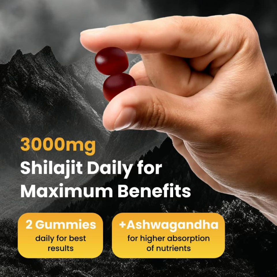 3000 mg Shilajit Gummies benefits