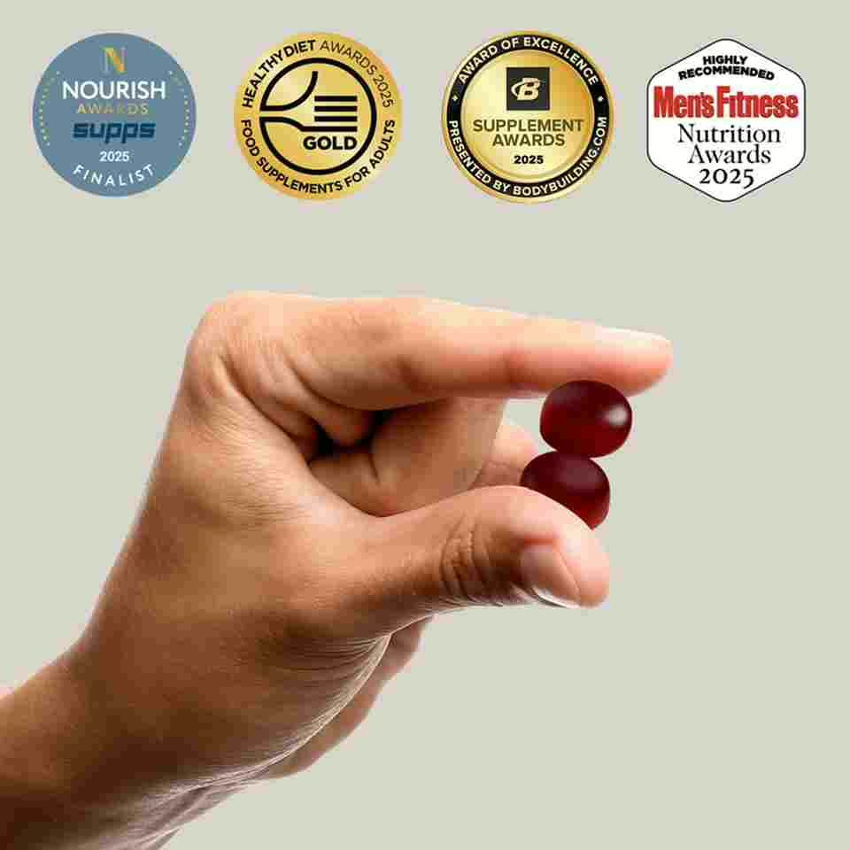 Hand holding Shilajit Gummies